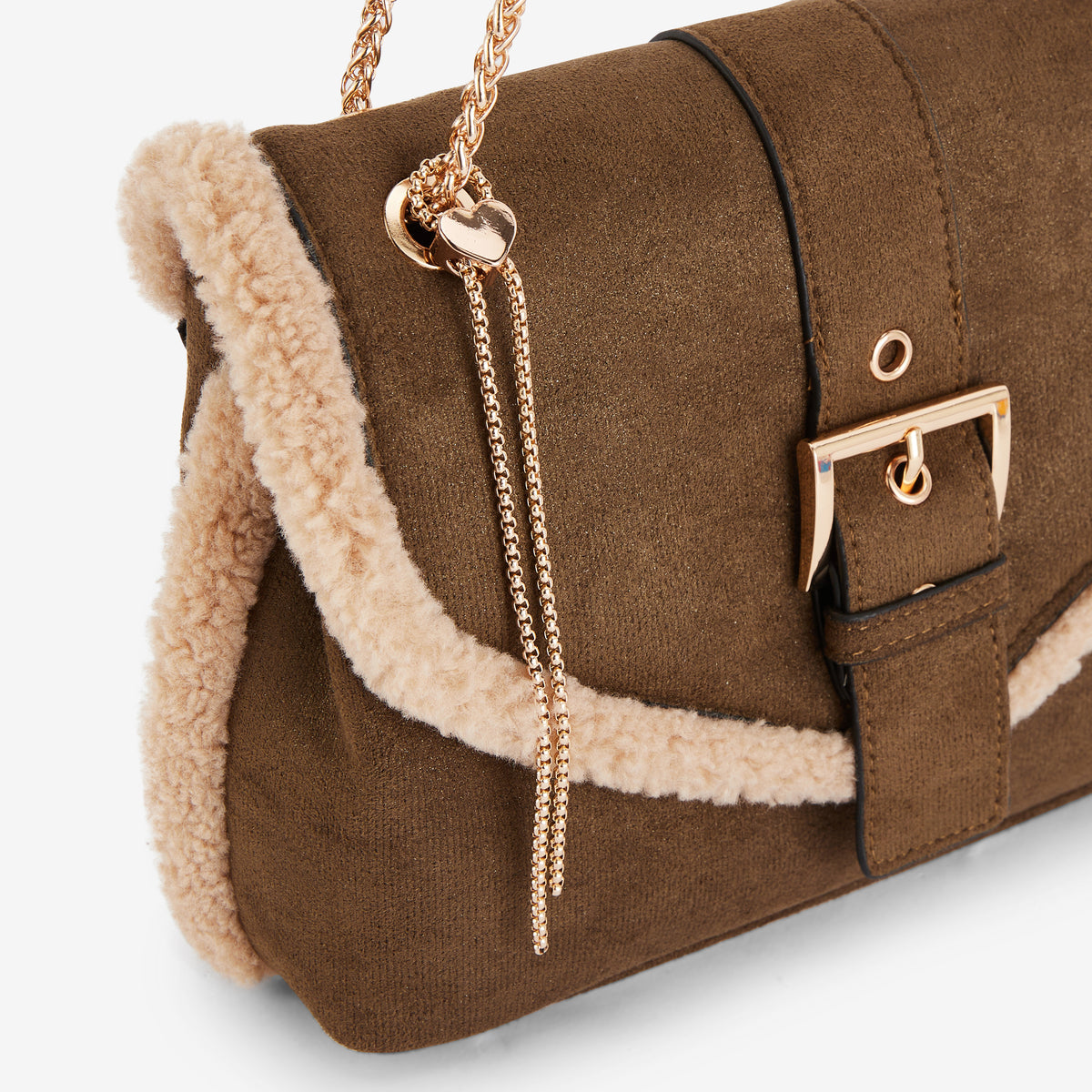 Sac porté épaule kaki Reyana