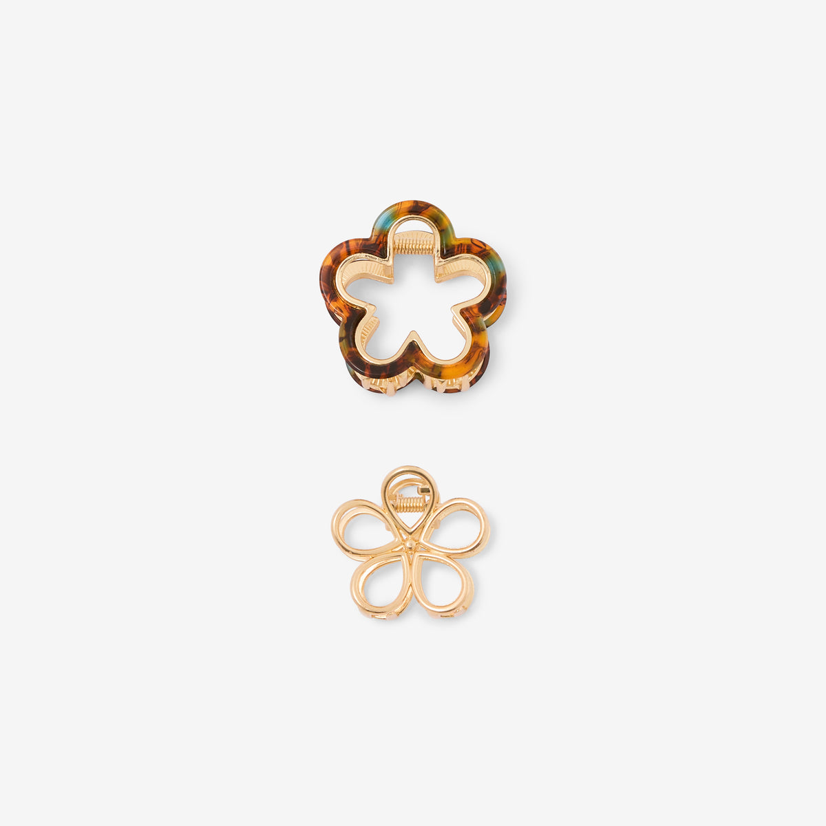 Set de 2 pinces fleur Léopard félin