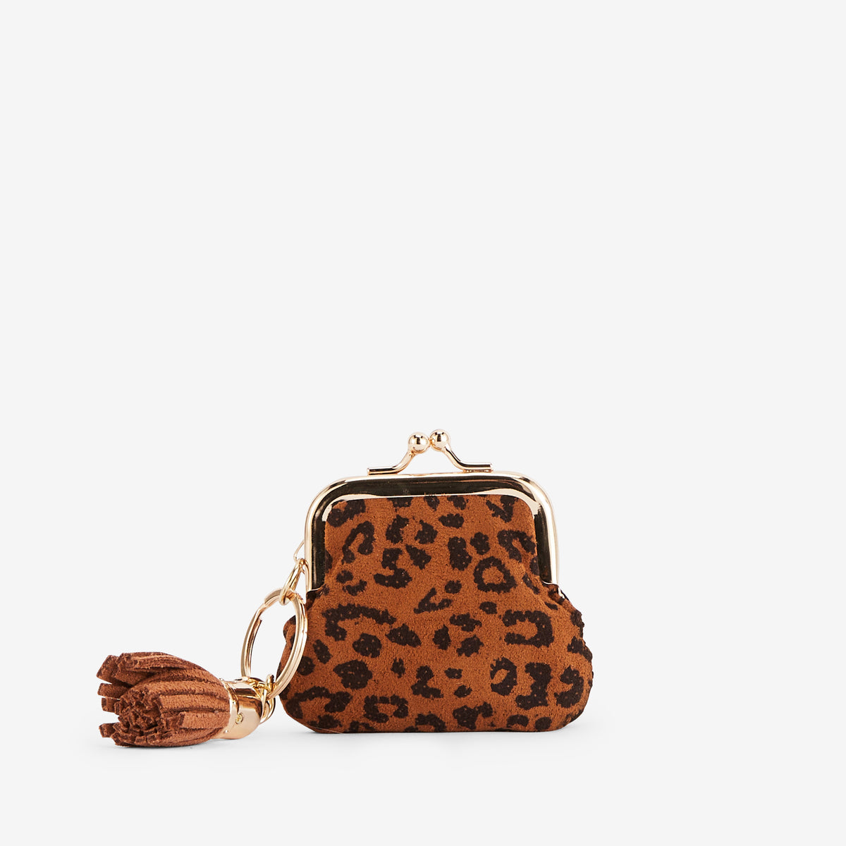 Porte-monnaie léopard avec porte-clé Reyana