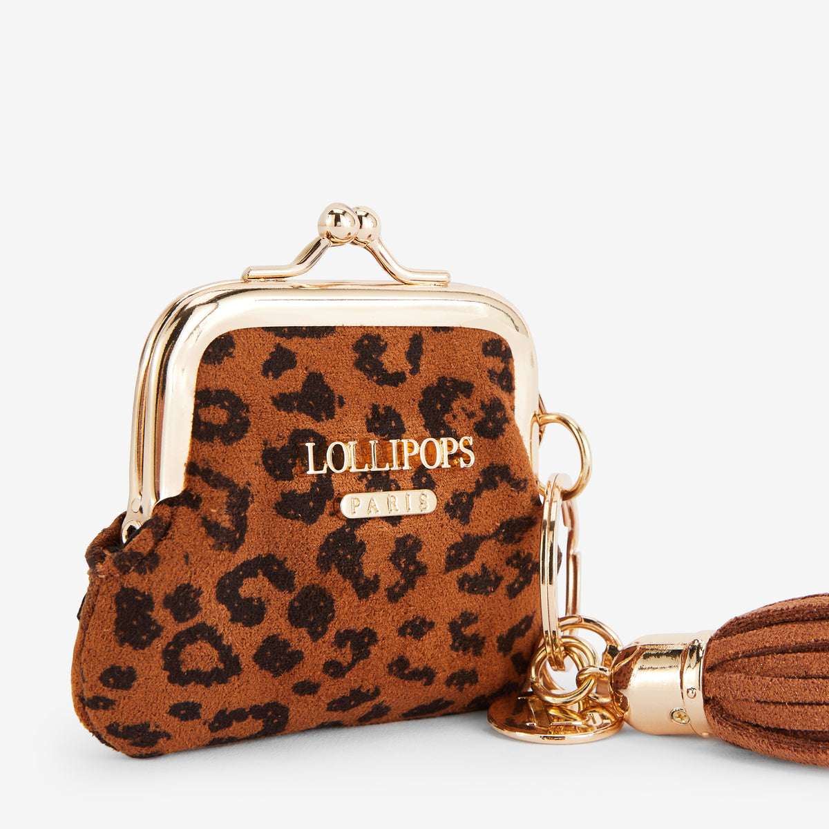 Porte-monnaie léopard avec porte-clé Reyana