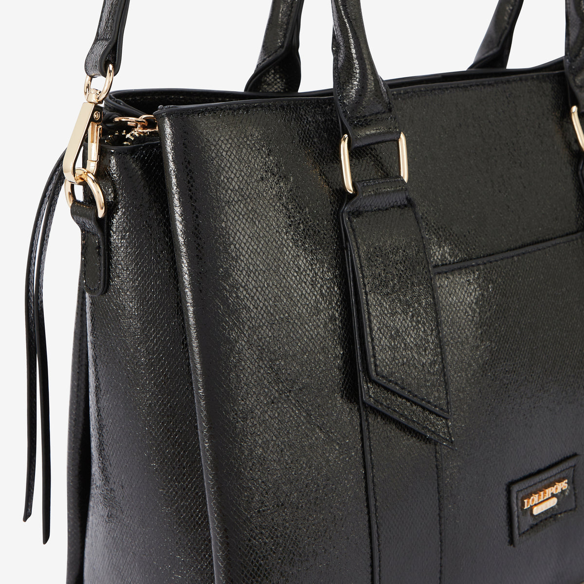 Grand sac shopper noir Romane