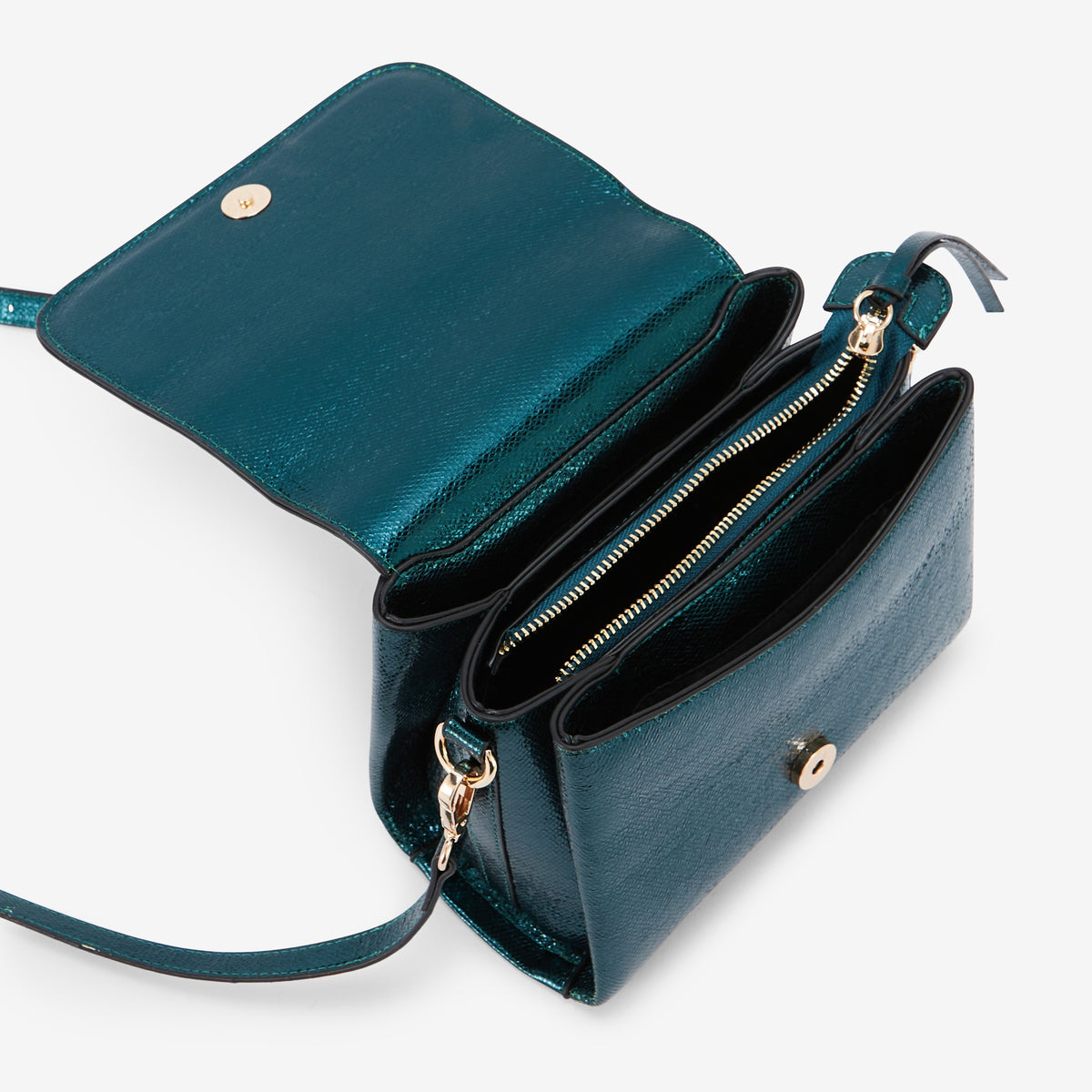 Sac porté épaule vert Romane