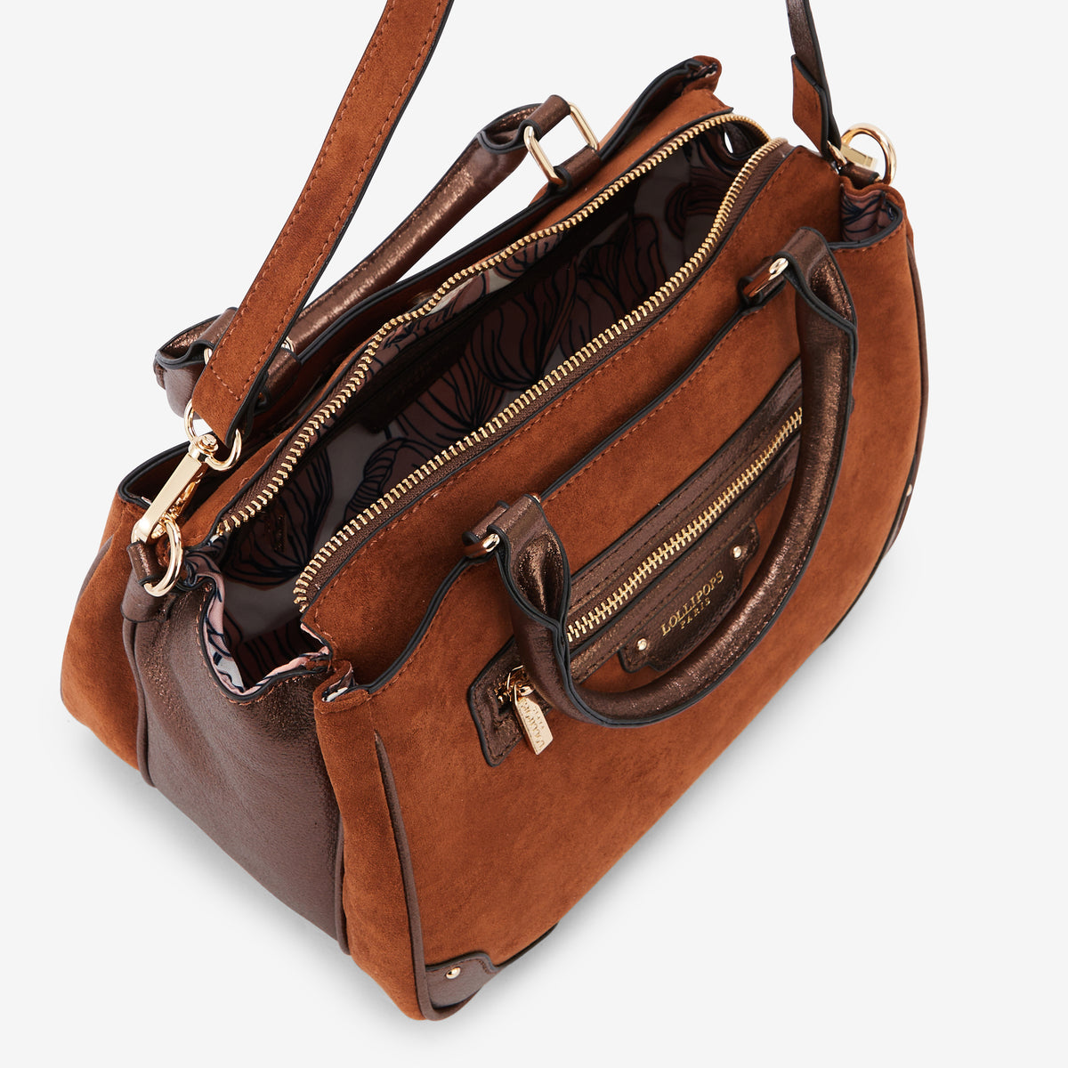 Sac shopper cognac Roberto