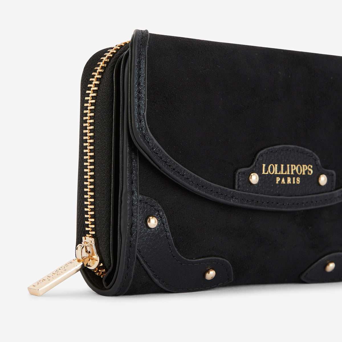 Grand portefeuille noir Roberto