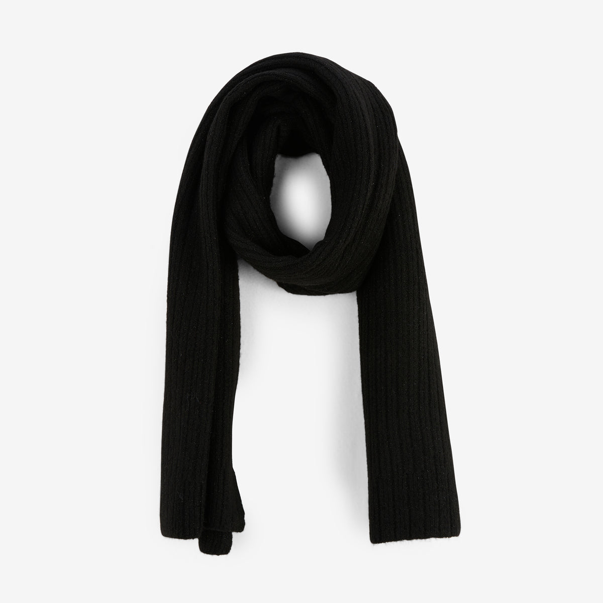 Echarpe rectangulaire noire Rodez