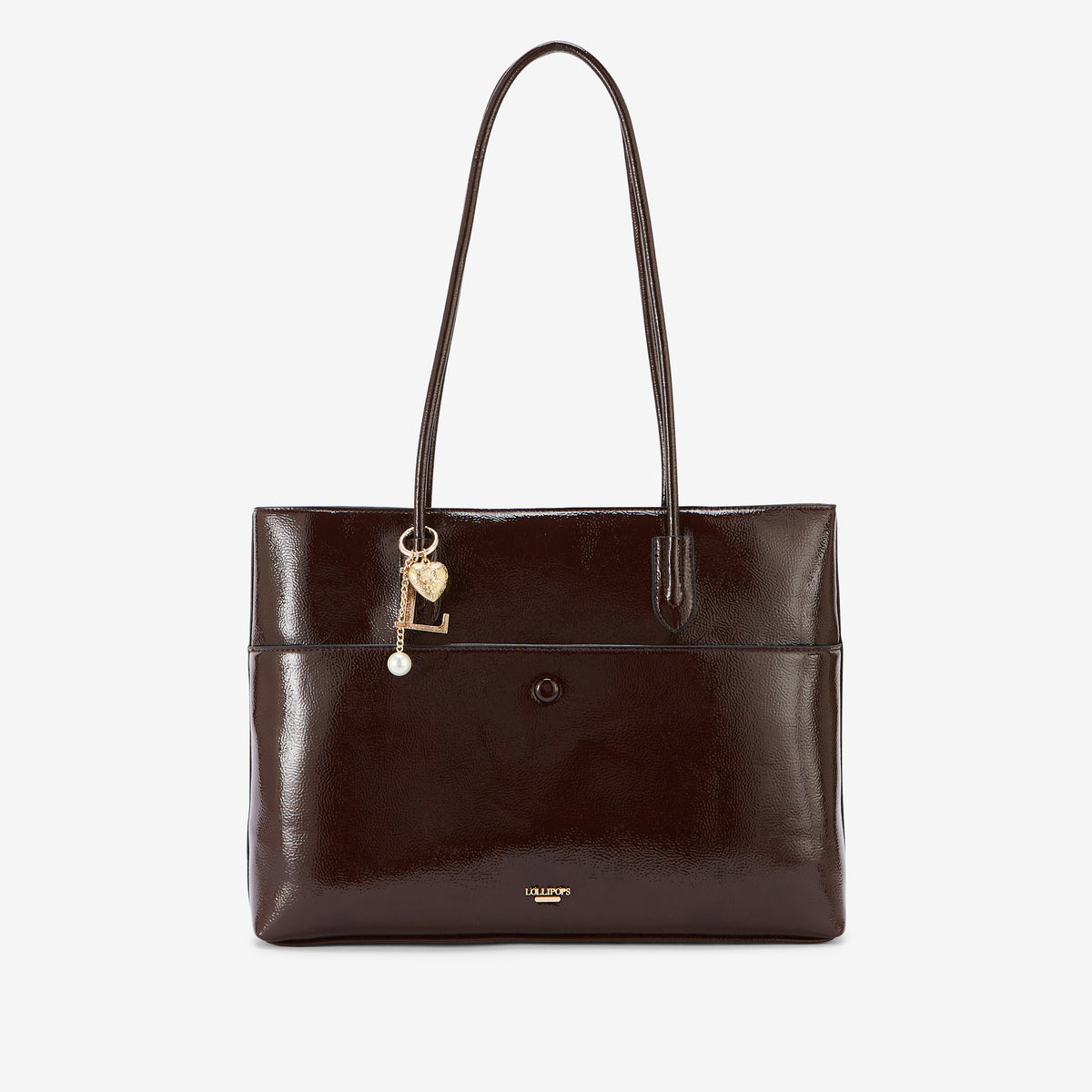 Grand sac shopper marron Rosario