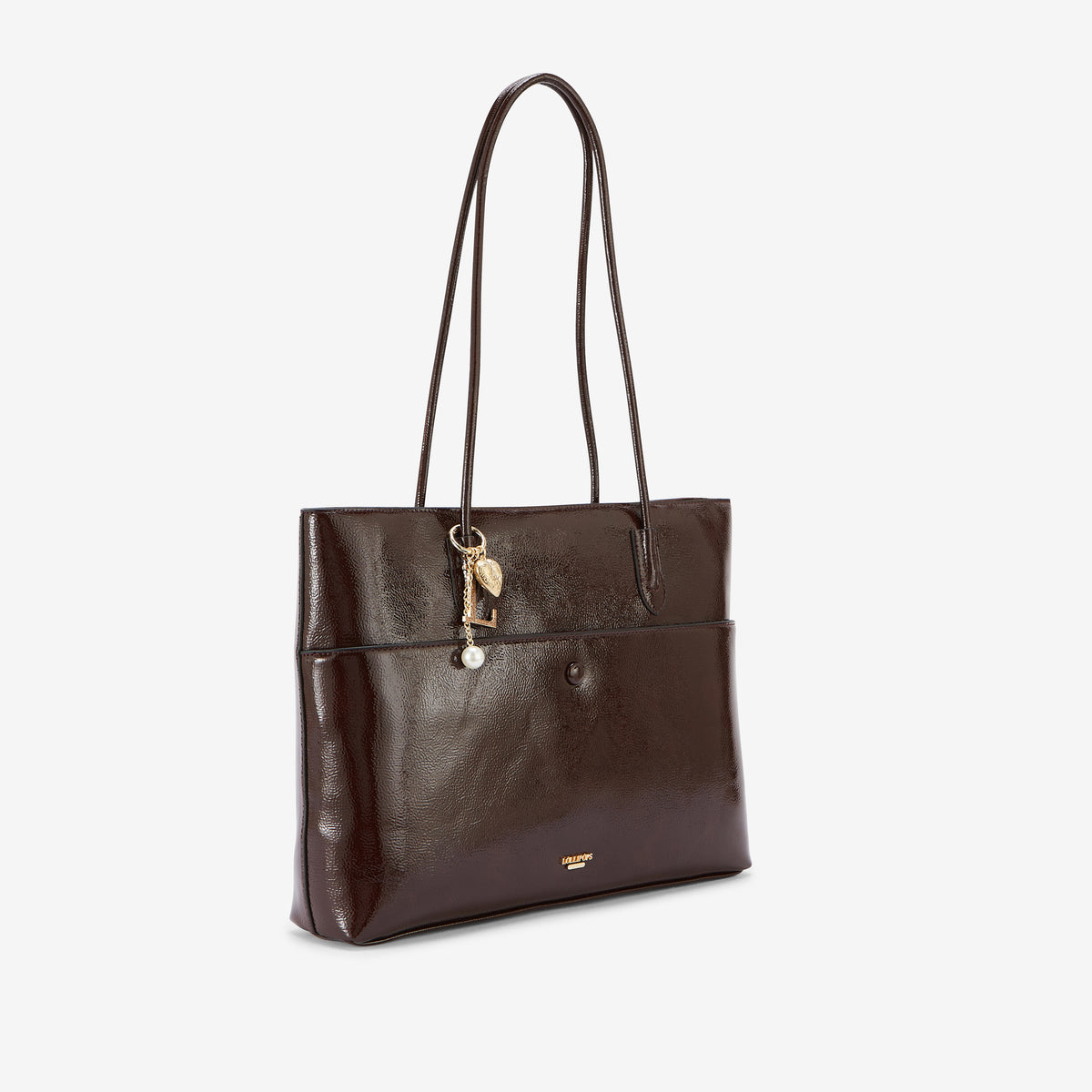 Grand sac shopper marron Rosario