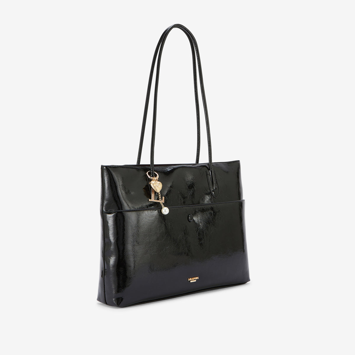 Grand sac shopper noir Rosario