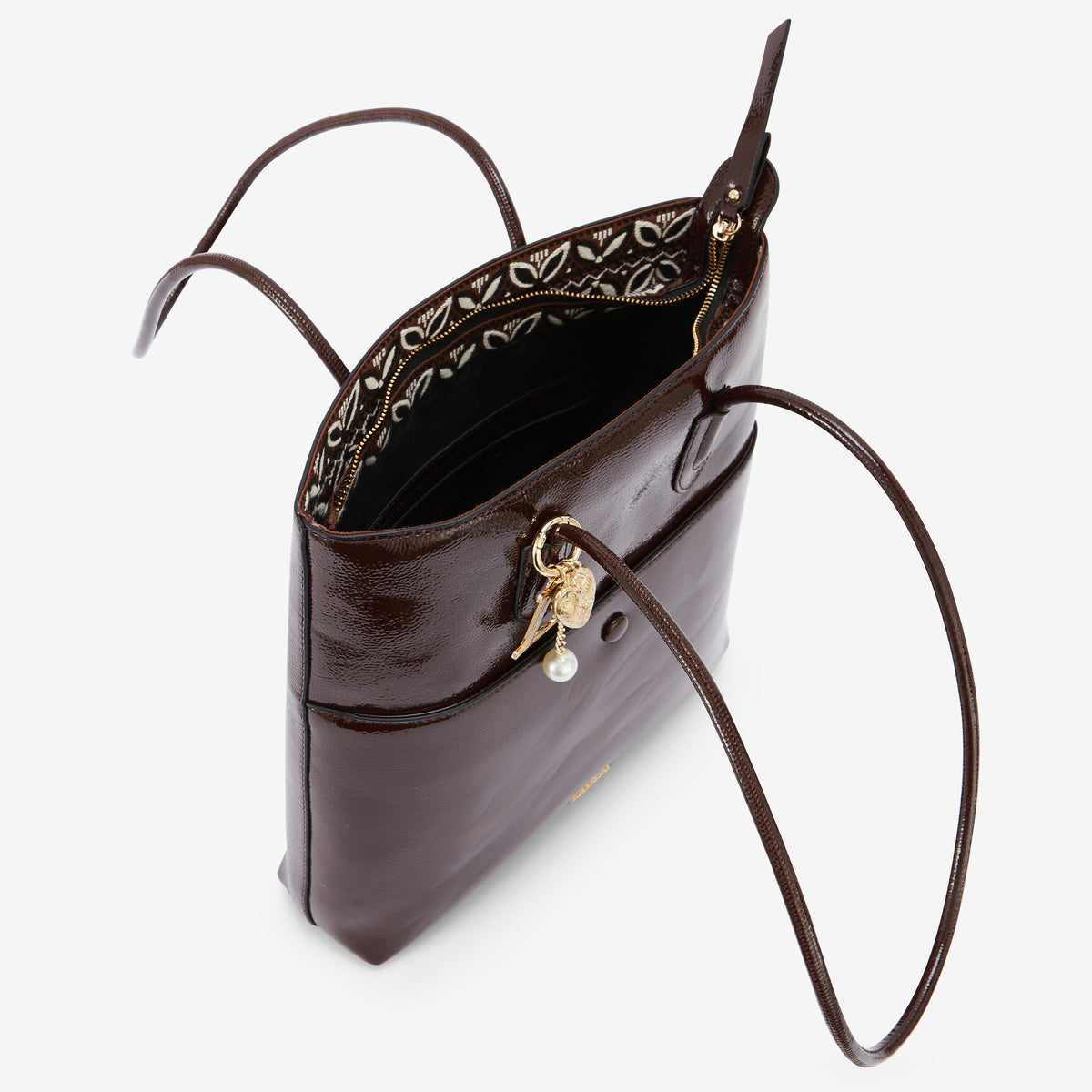 Sac shopper marron Rosario