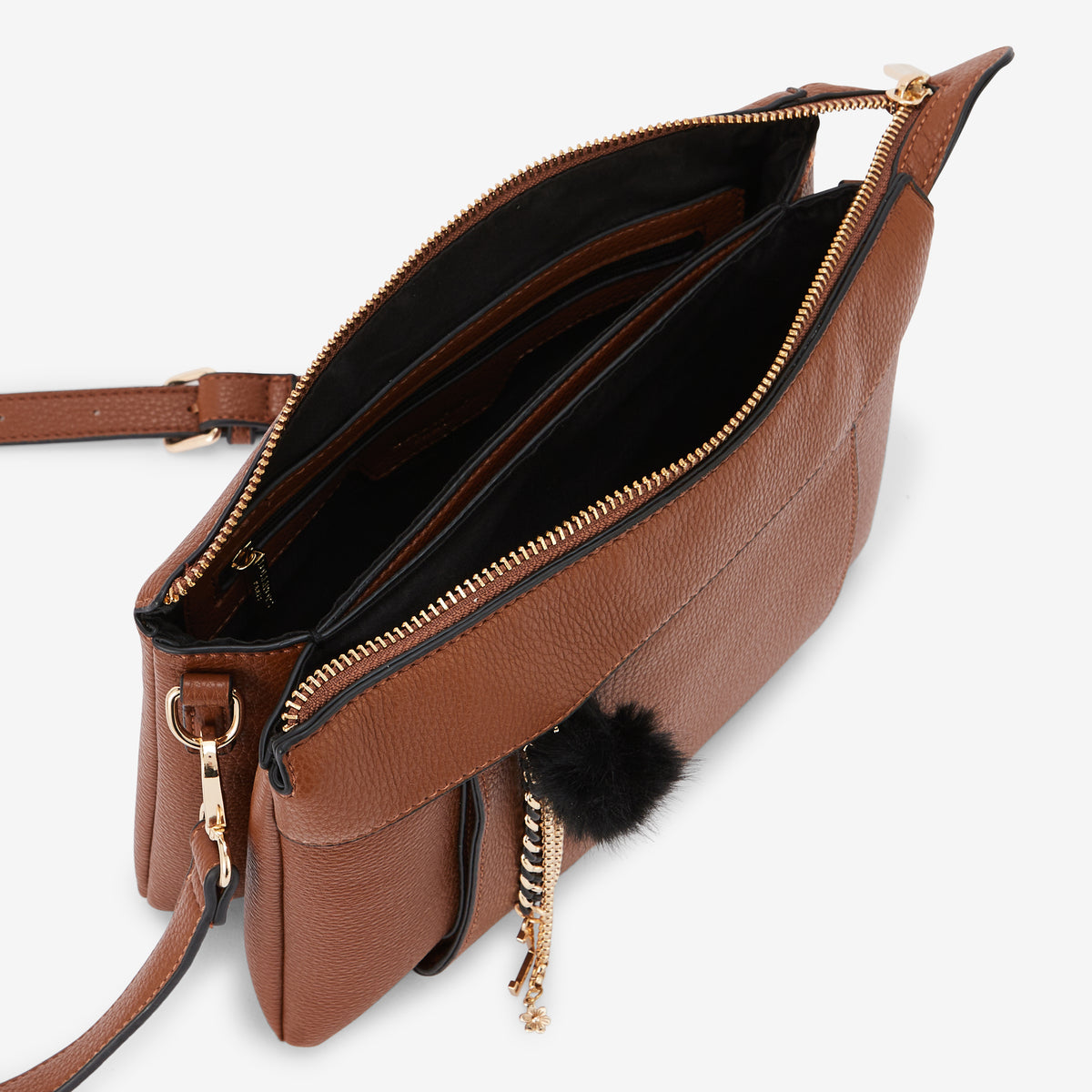 Sac multi-poches cognac Roy