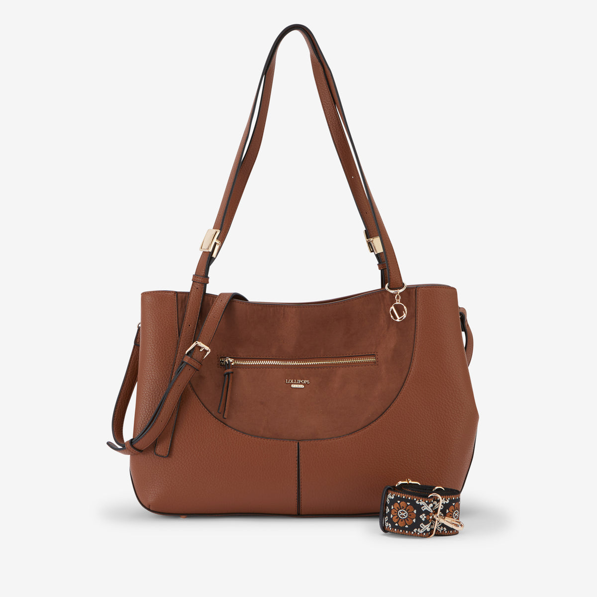Grand sac shopper cognac Raven