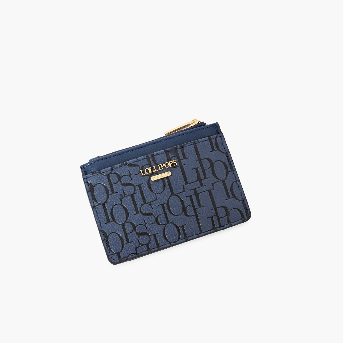Porte cartes bleu marine Sanja