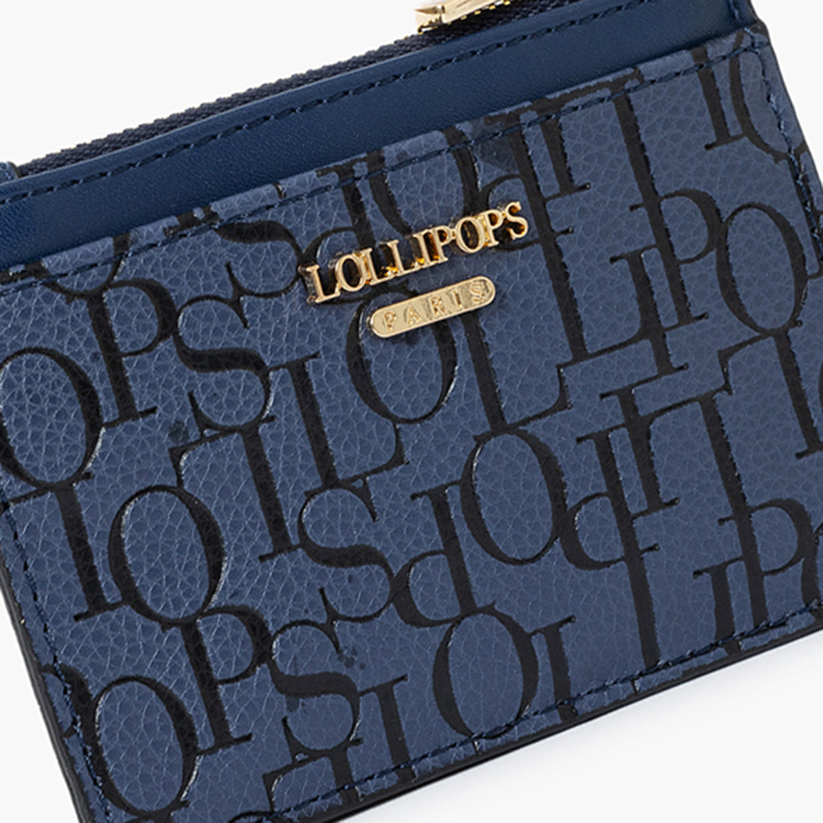 Porte cartes bleu marine Sanja