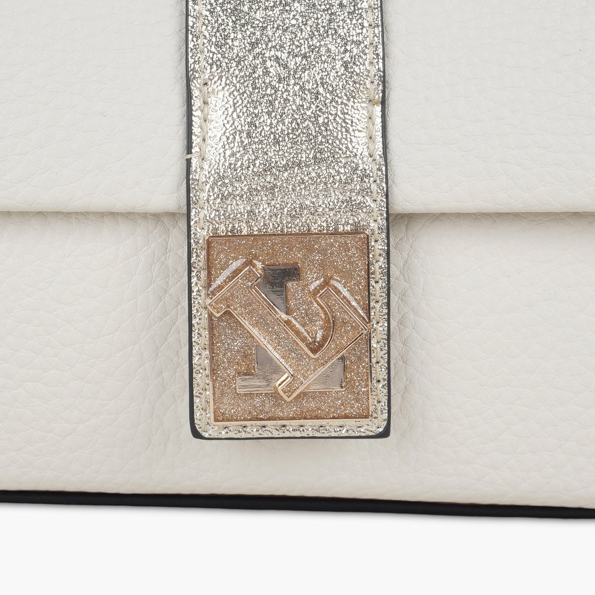 Petit sac porté épaule ivoire Soyan