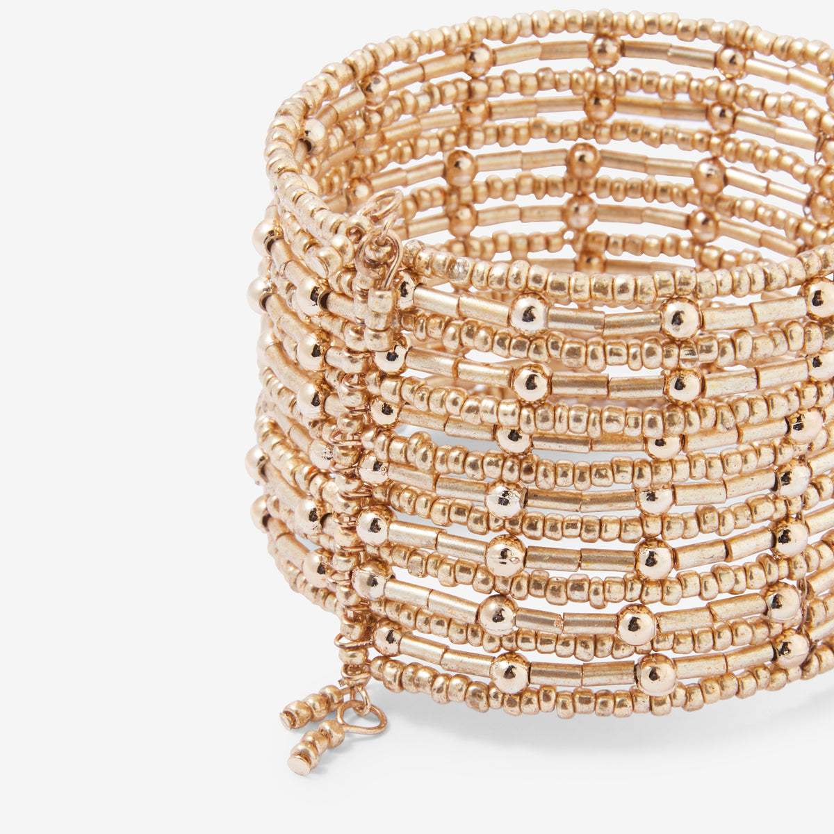 Manchette multi-perles Best vert paon