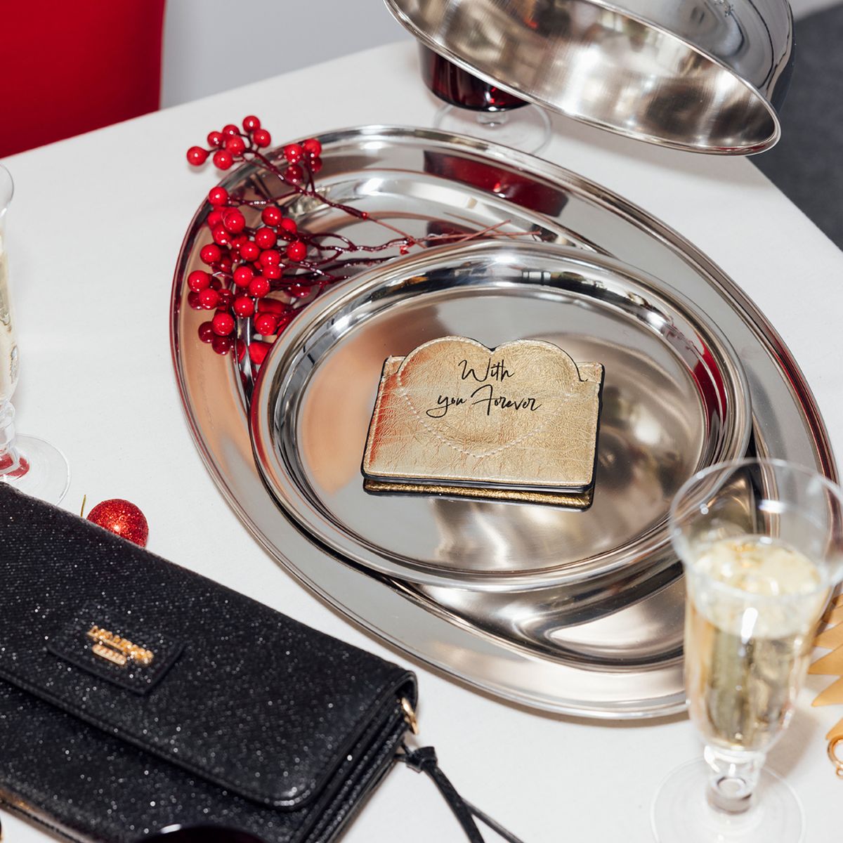 Porte cartes dore Rody