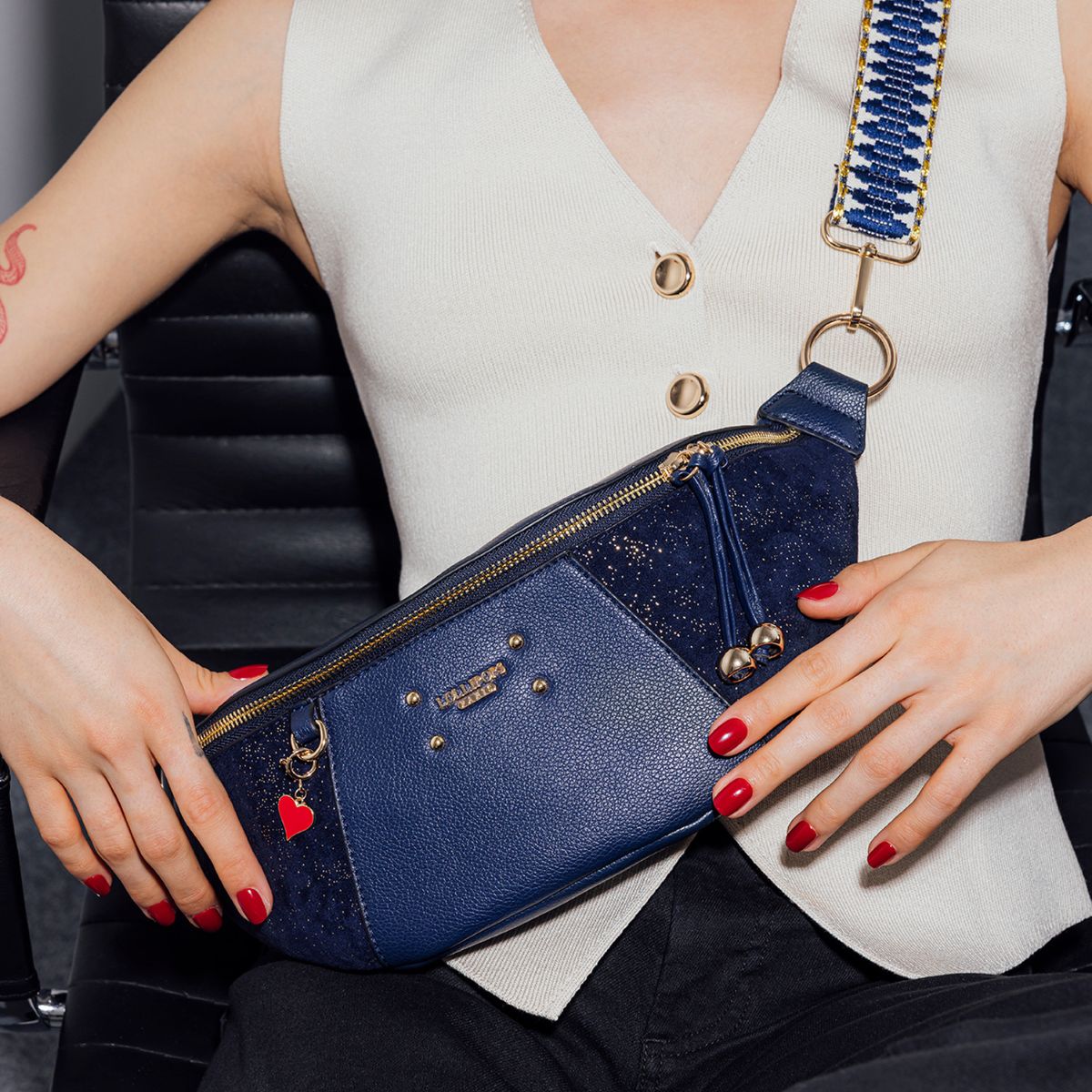 Ceinture Banane bleu marine Roseanna