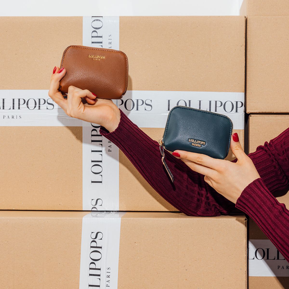 Pochette camel Romana