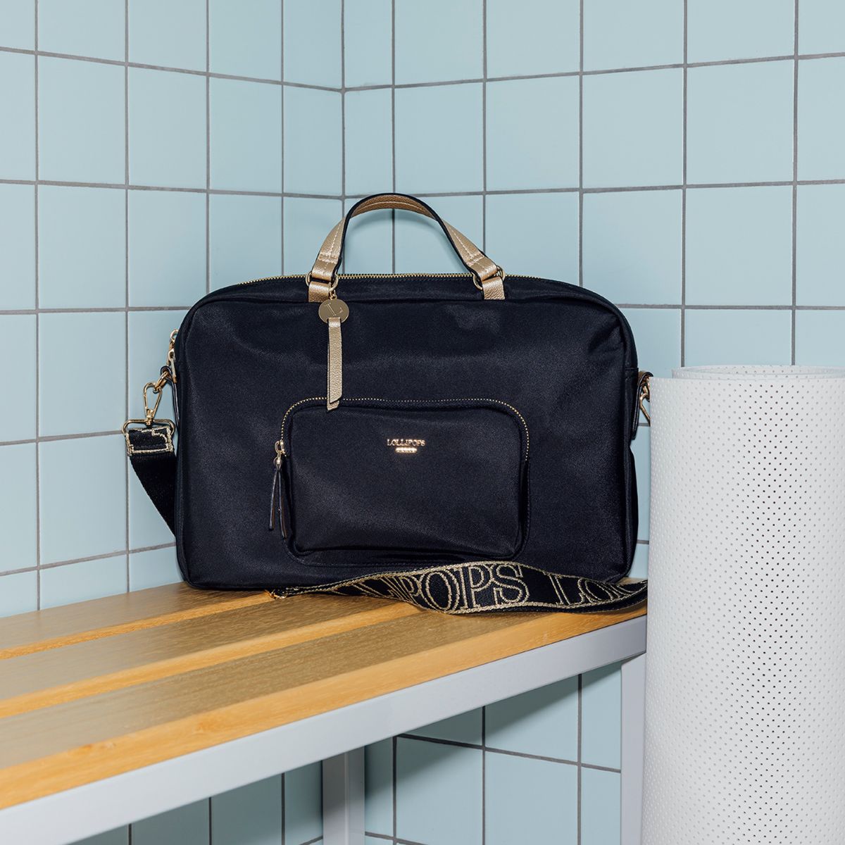 Pochette ordinateur noir Rosa