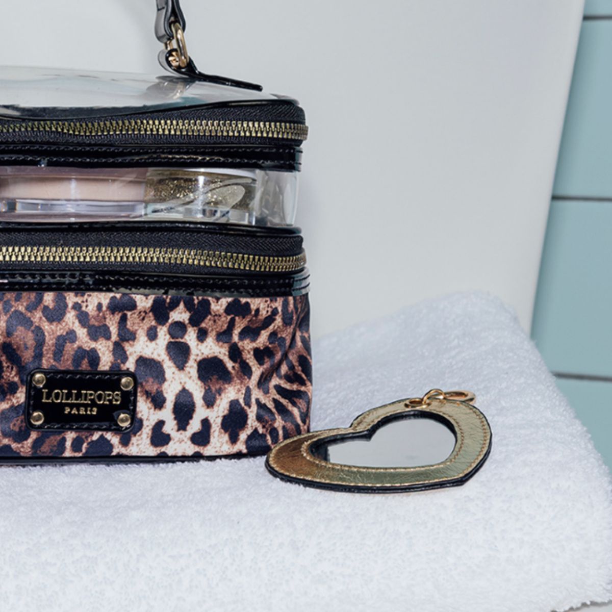 Porte-clés coeur dore Rody