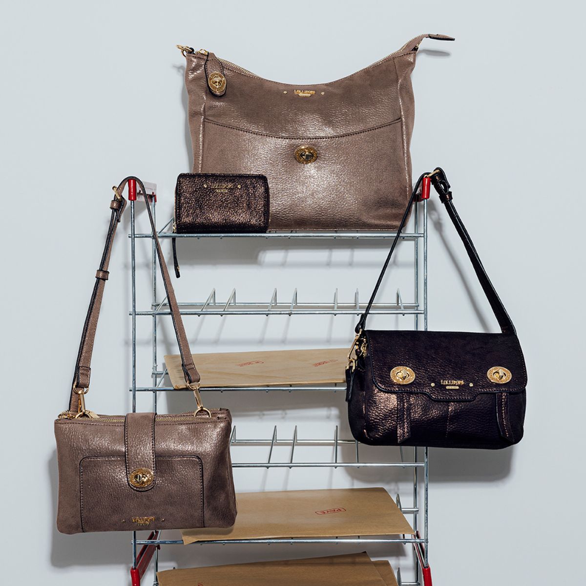Sac hobo taupe Roselyne