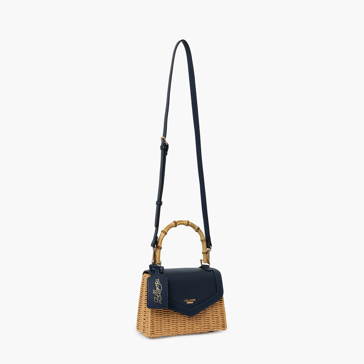 Petit sac porté épaule bleu marine Sham