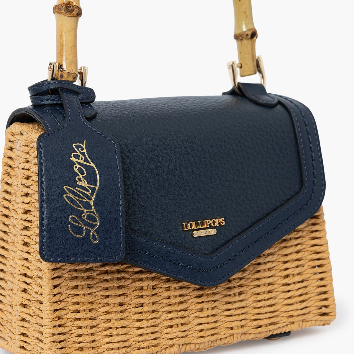 Petit sac porté épaule bleu marine Sham