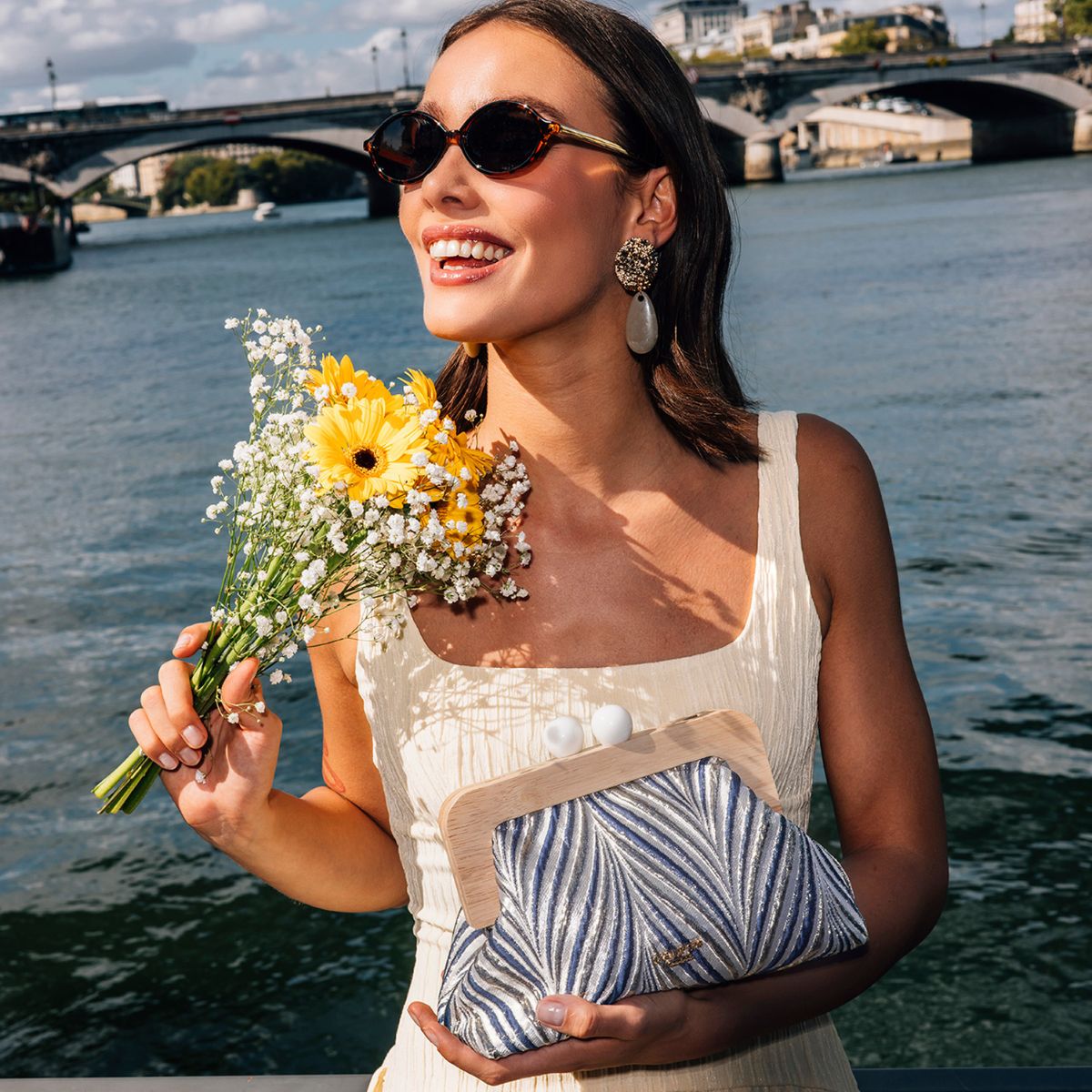 Petit sac frame bleu Swann