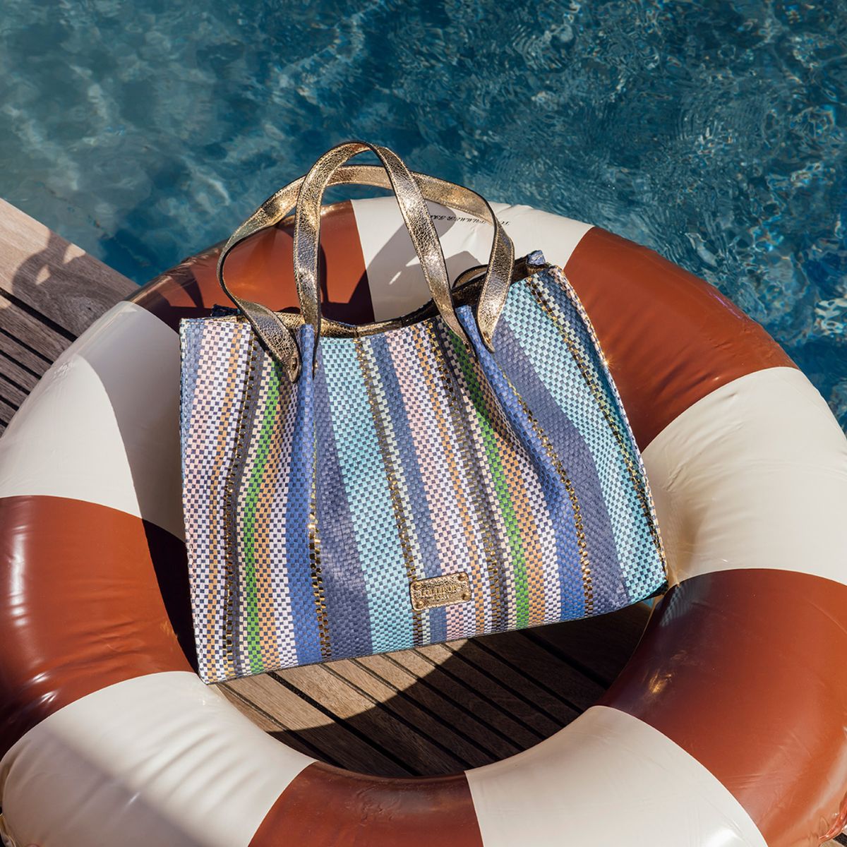 Sac shopper bleu Sunny