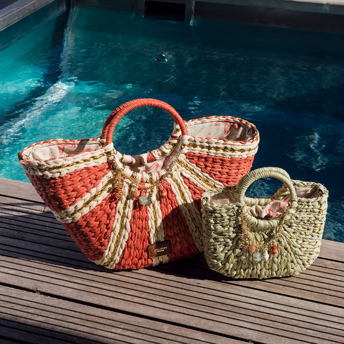 Grand panier corail Sotta