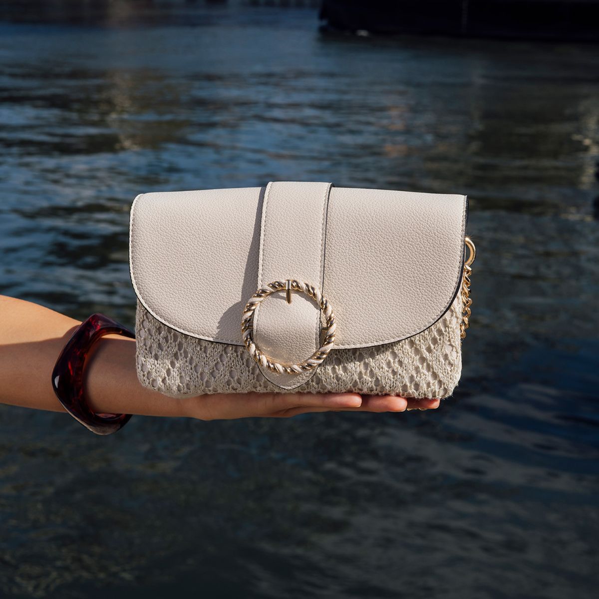 Sac multi poches ivoire Solie