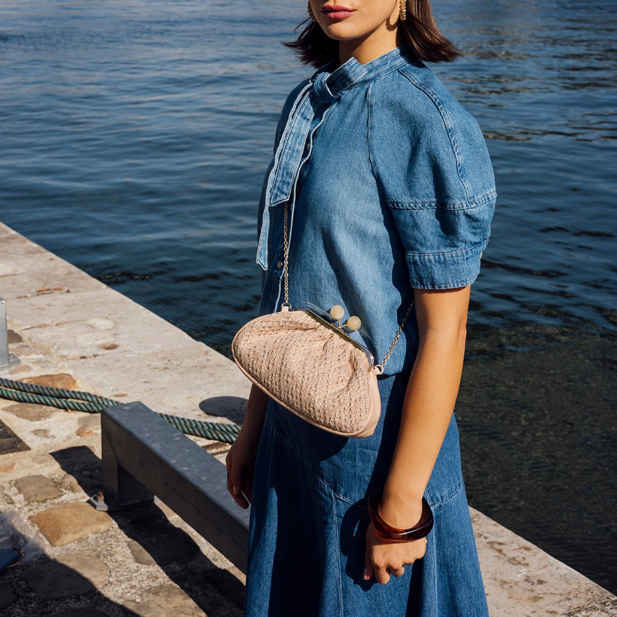 Petit sac frame nude Solie