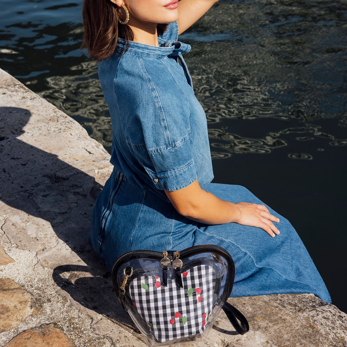 Trousse à maquillage noire Sweetie