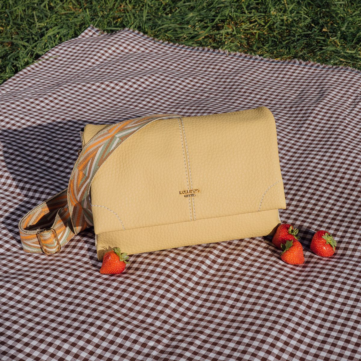 Sac multipoches jaune Sixtine
