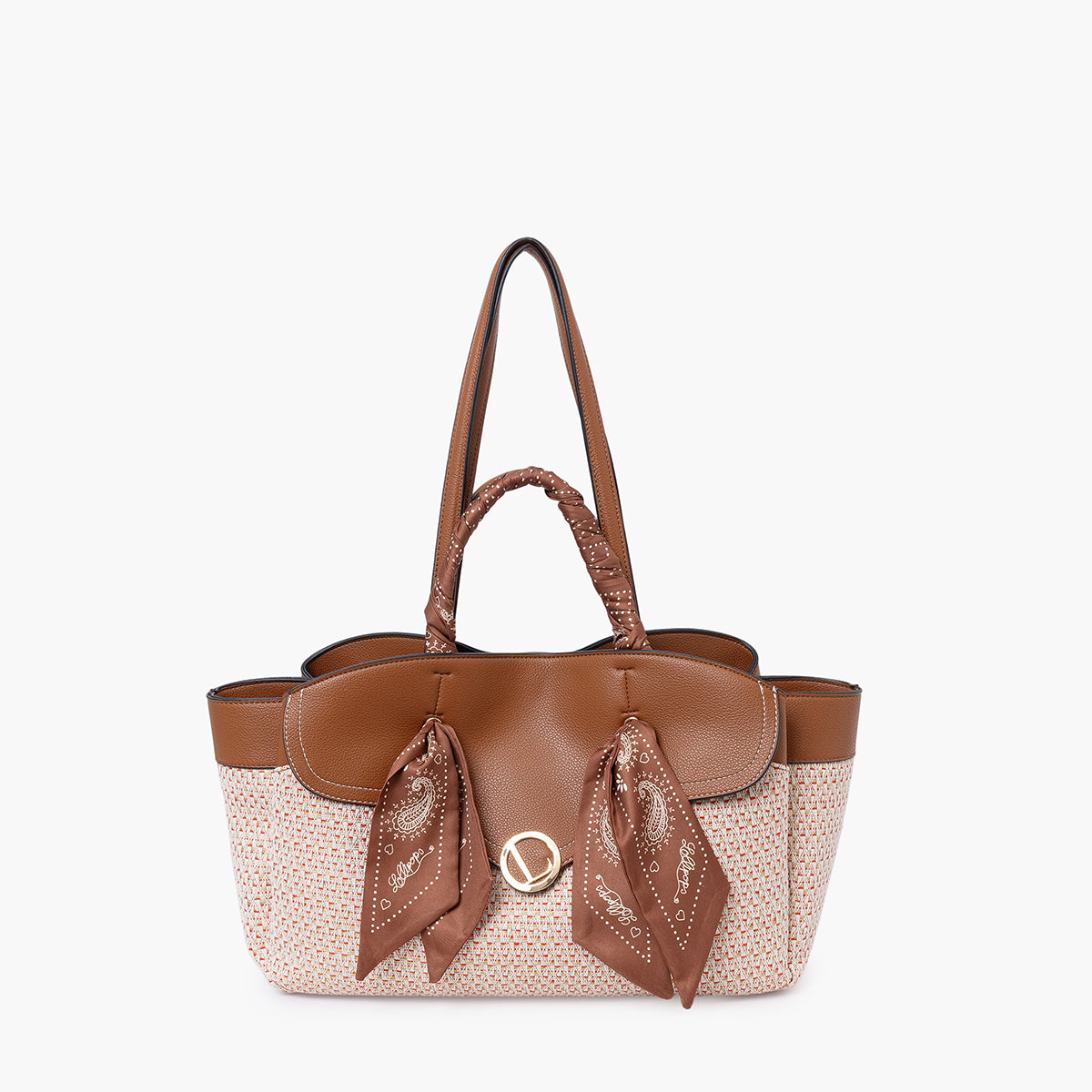 Grand sac shopper camel Sade
