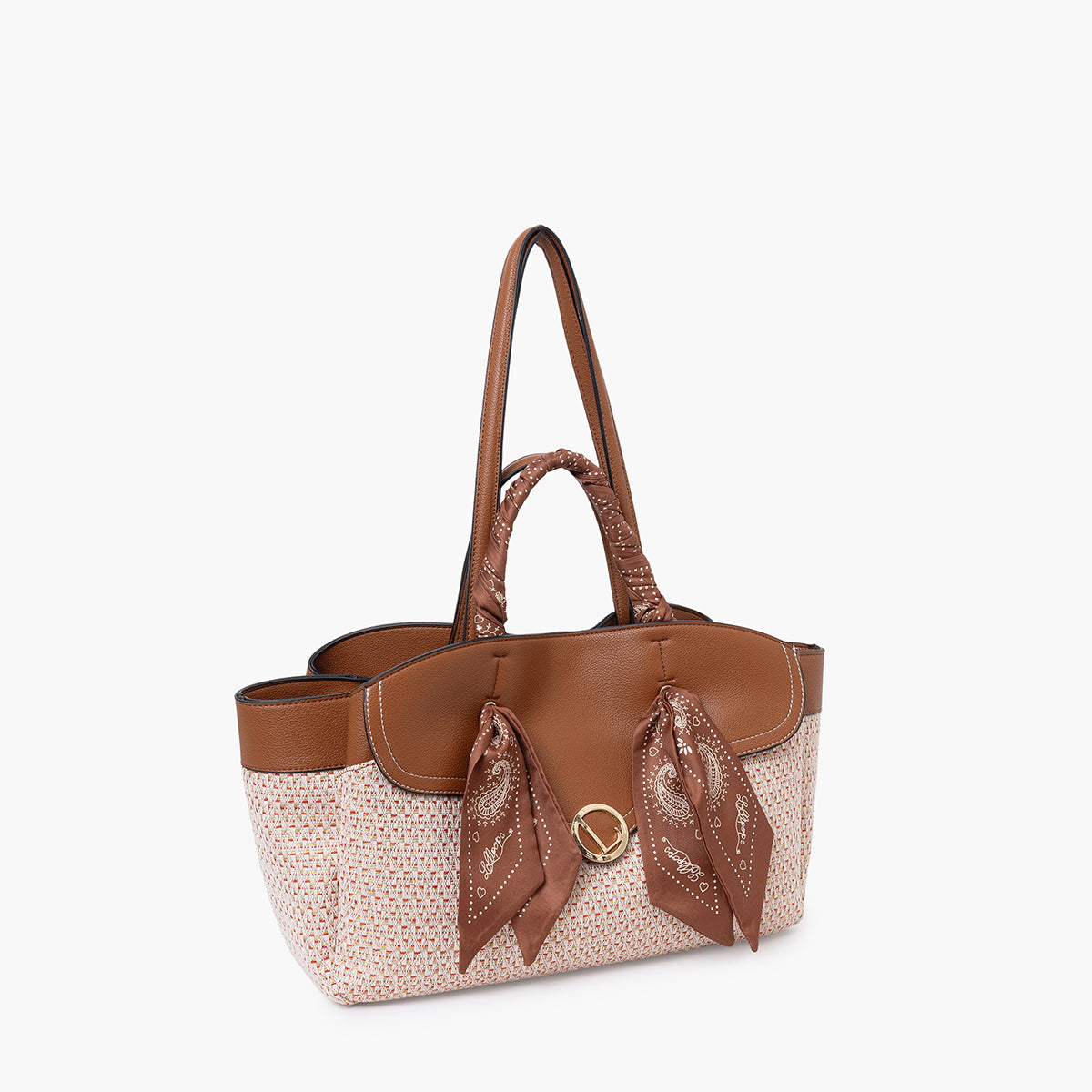Grand sac shopper camel Sade