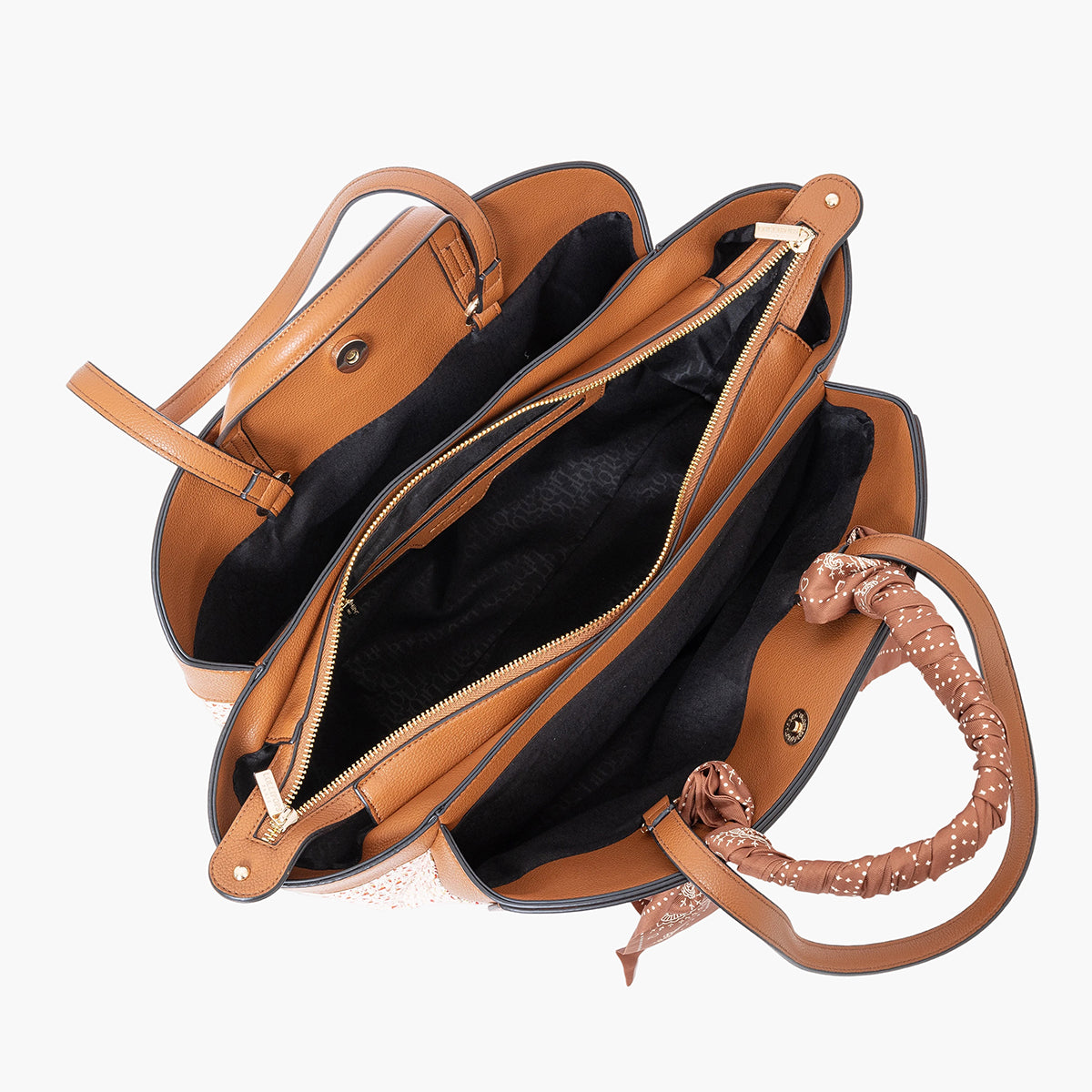 Grand sac shopper camel Sade