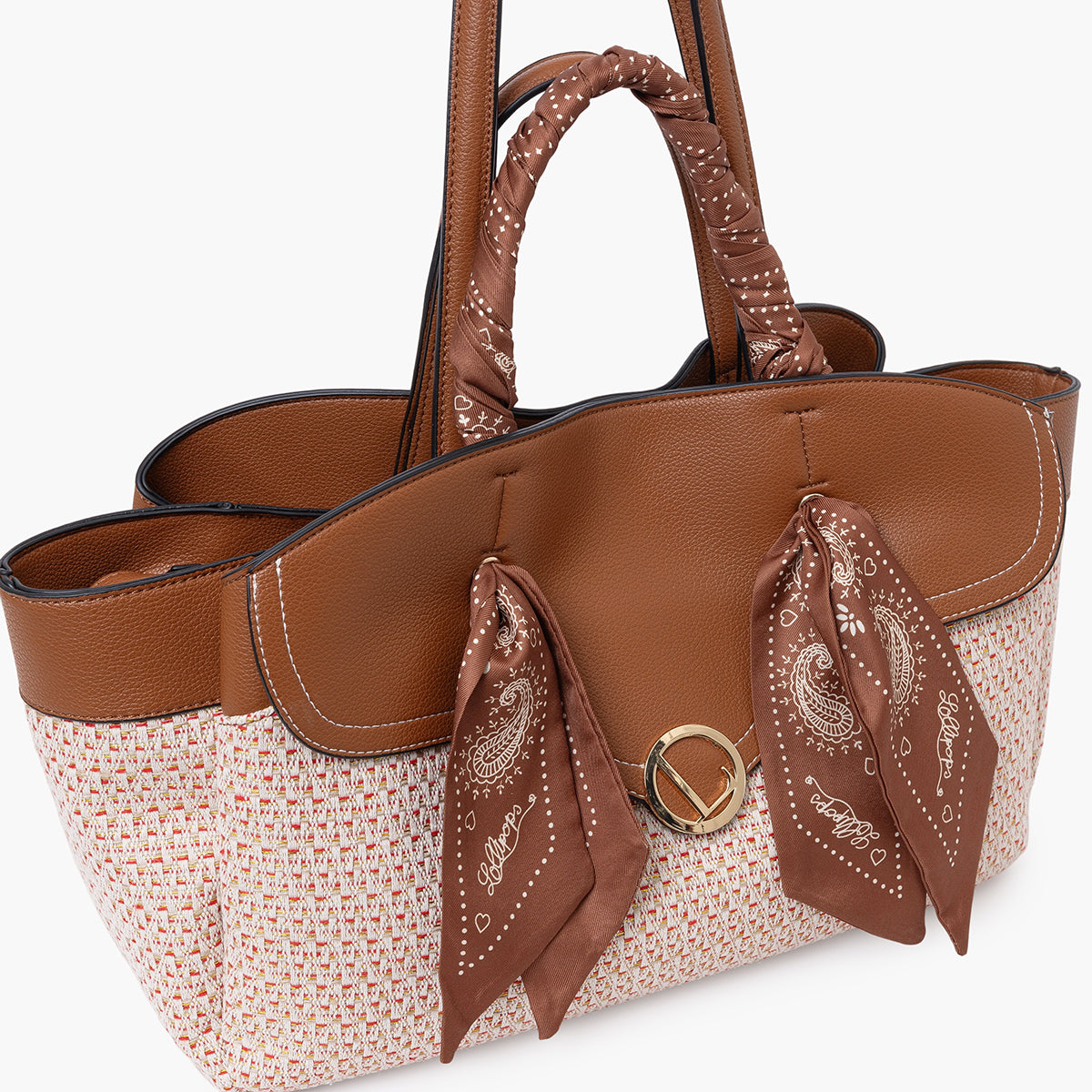 Grand sac shopper camel Sade