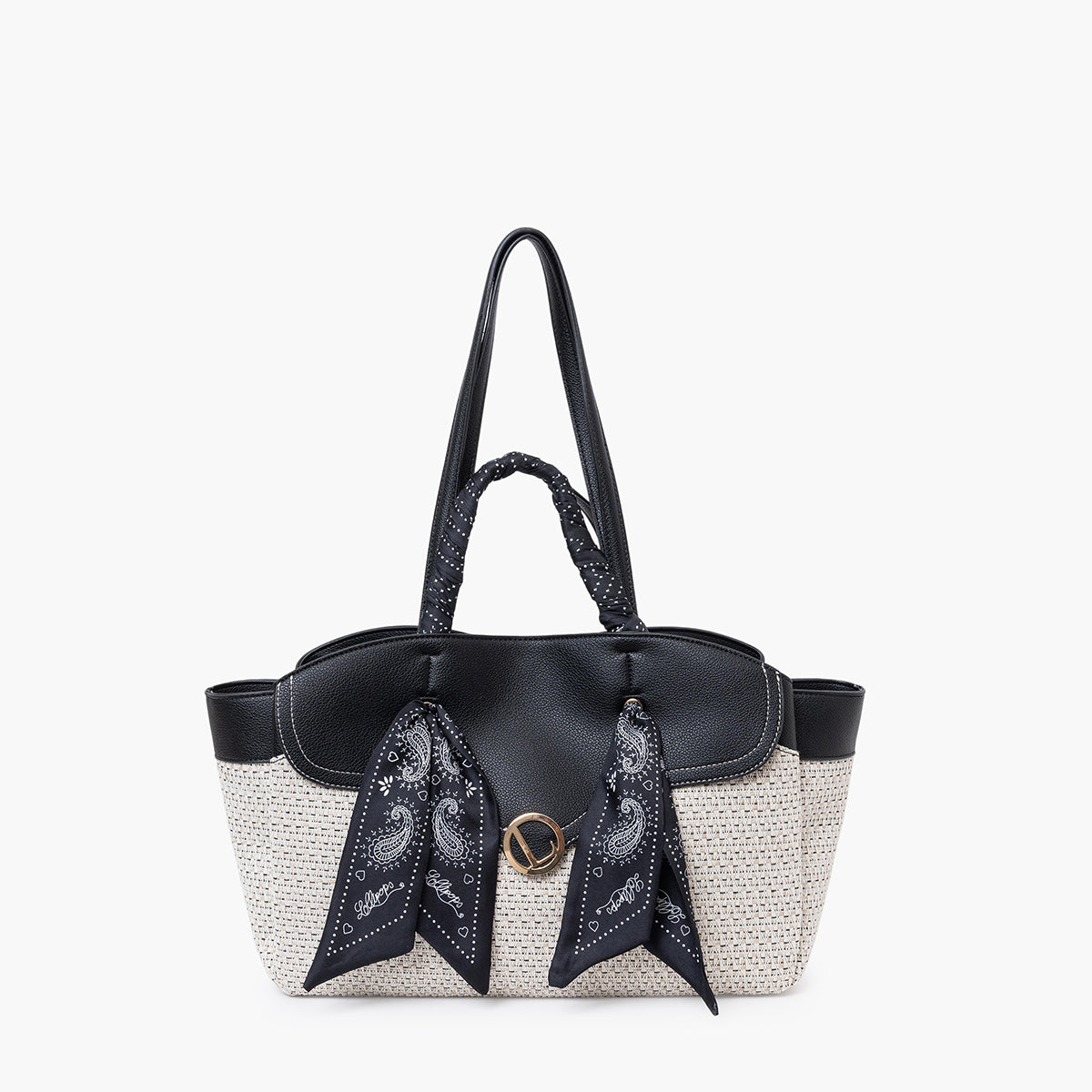 Grand sac shopper noir Sade