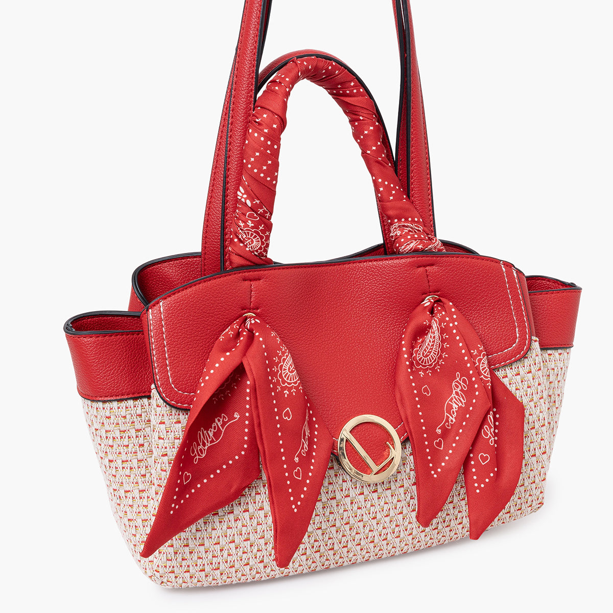 Sac shopper rouge Sade