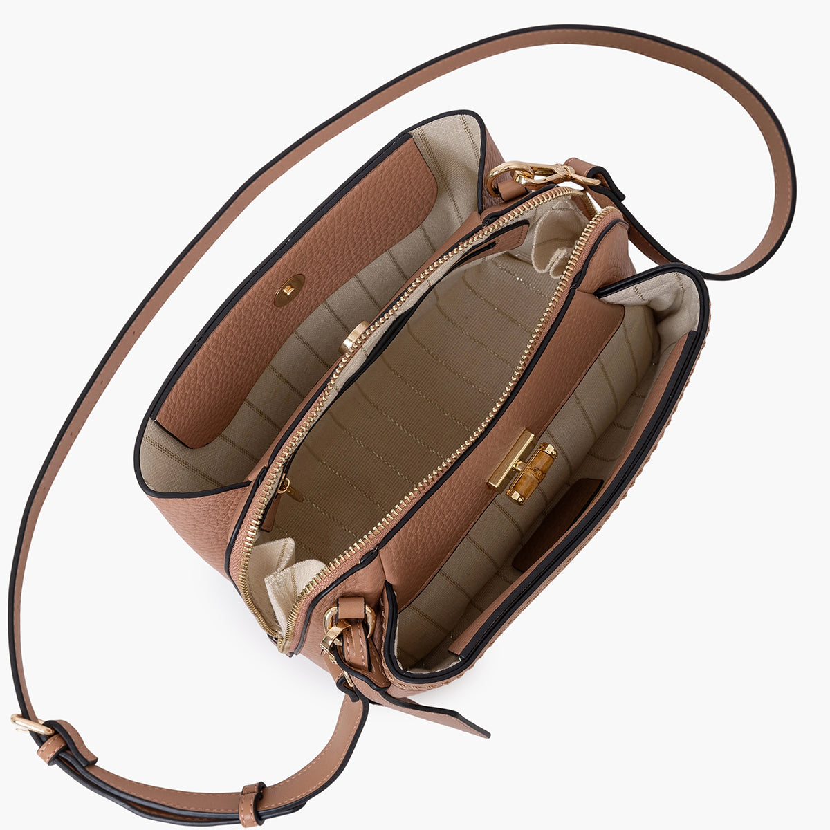 Sac multi poches rose Sham
