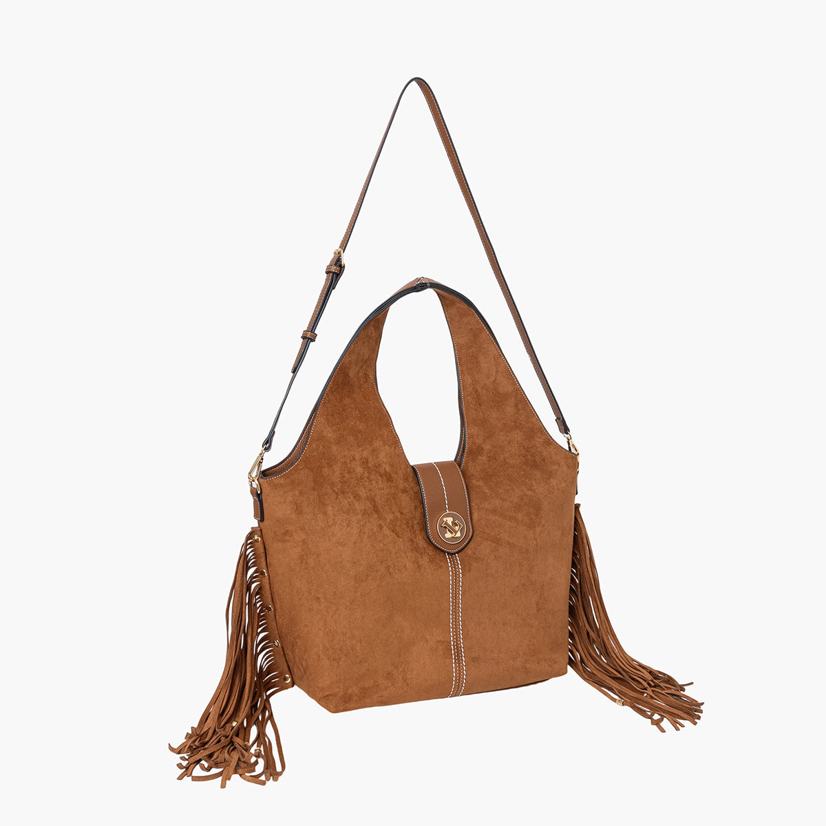 Grand sac shopper camel Sammy