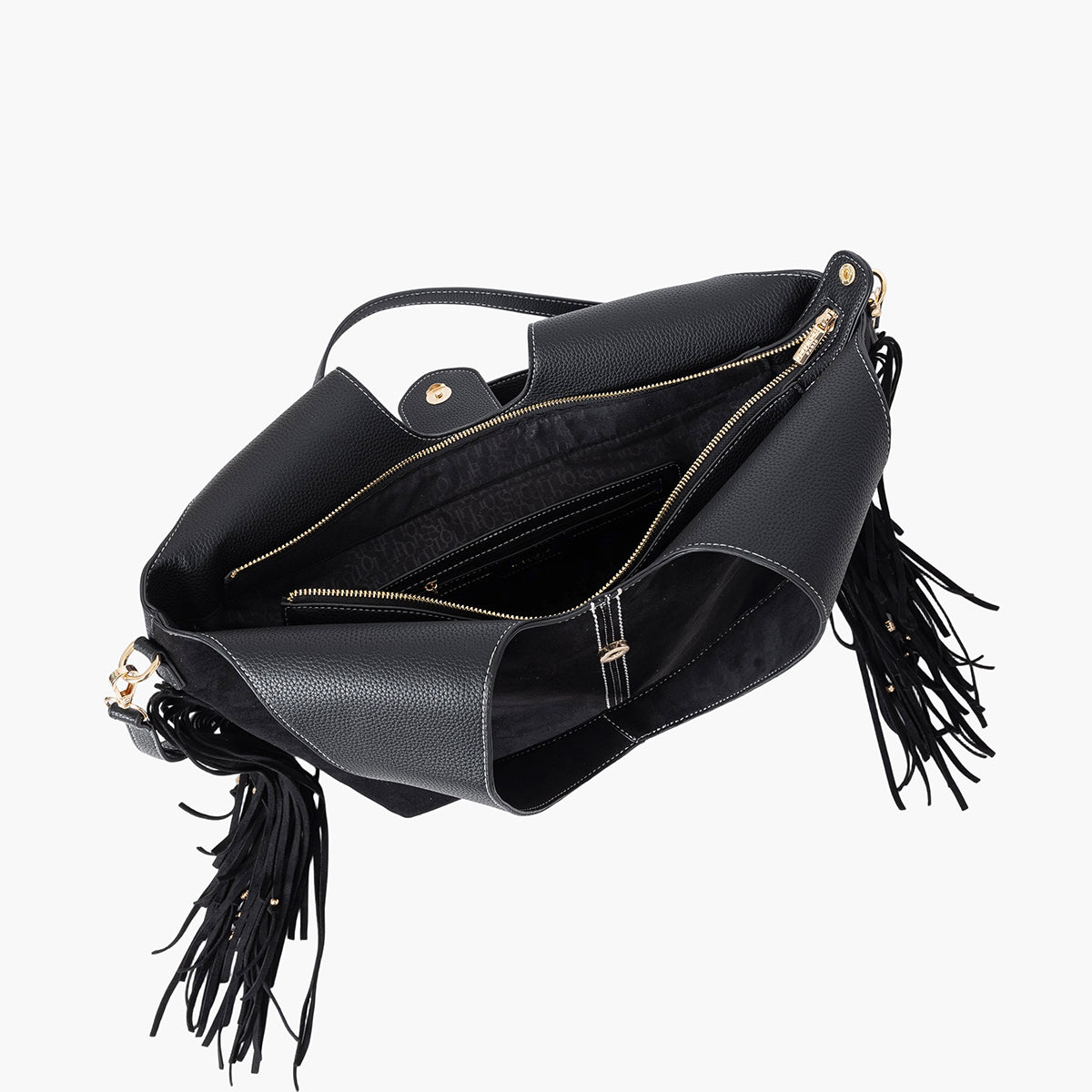 Grand sac shopper noir Sammy