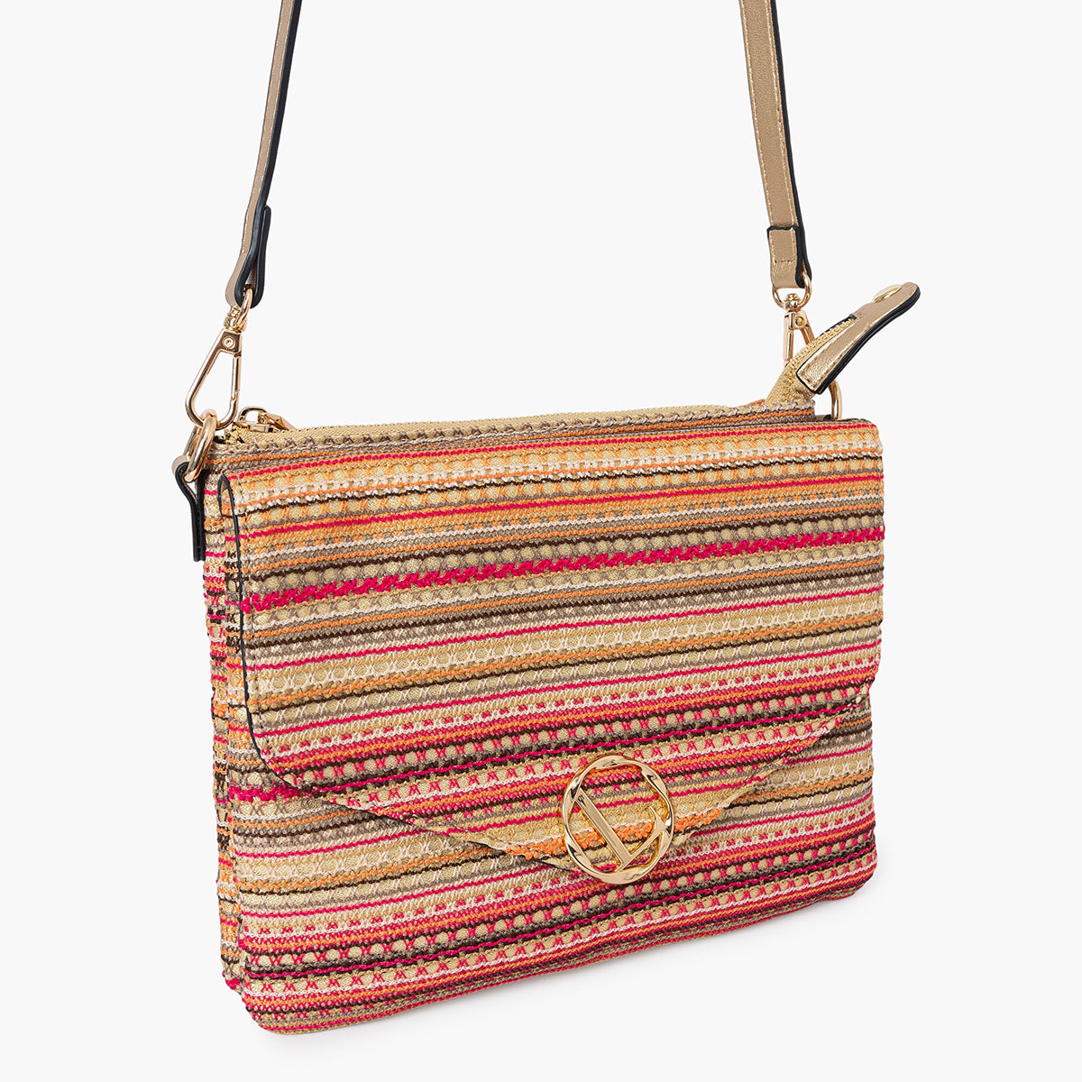 Sac multi poches orange Sanjay