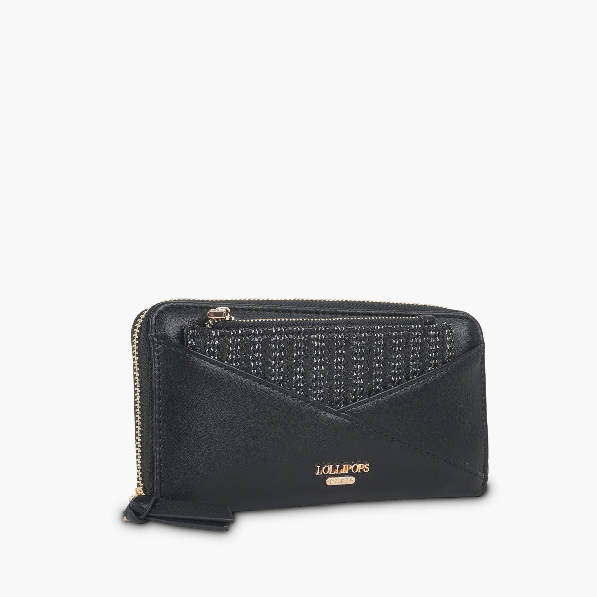 Grand portefeuille noir Saya