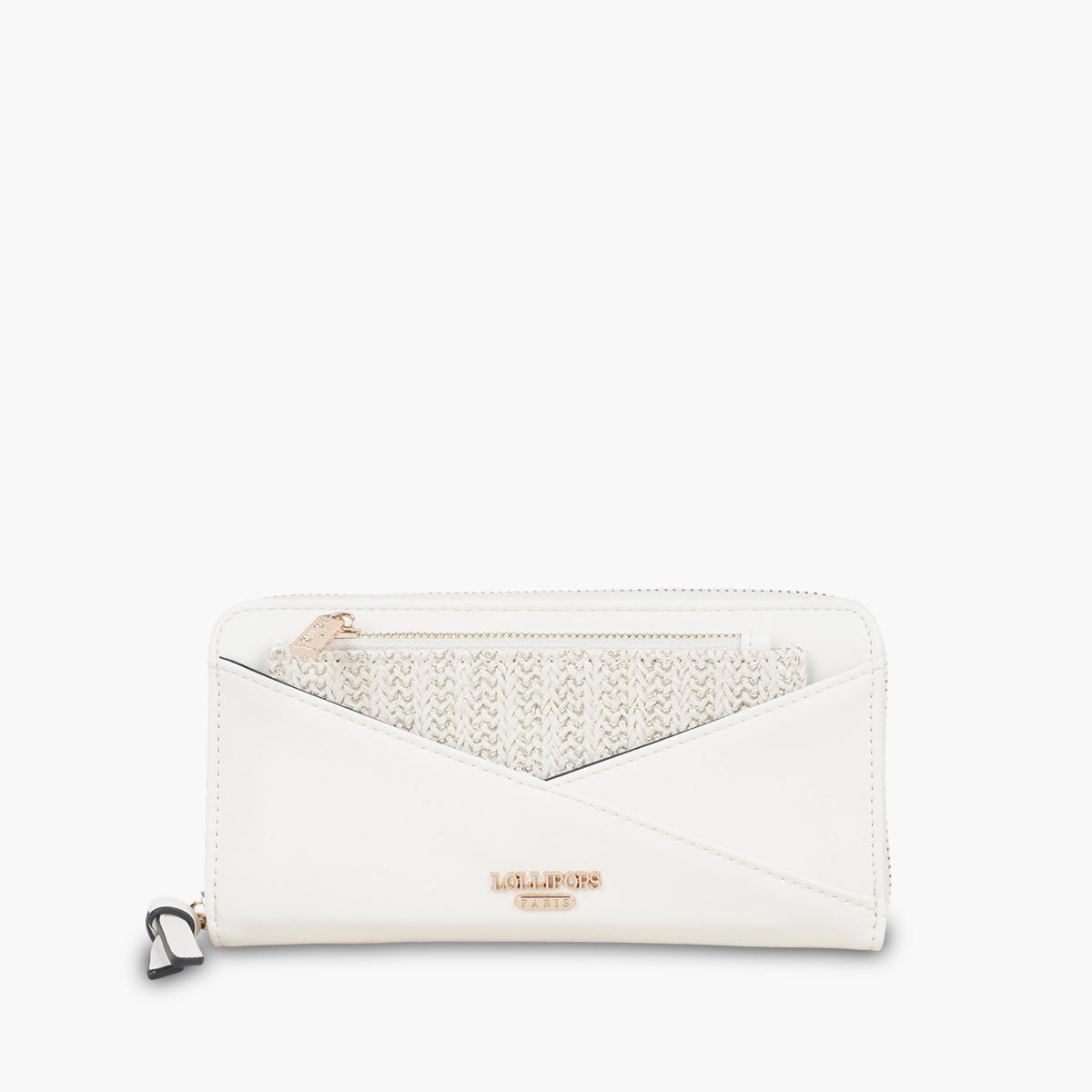 Grand portefeuille blanc Saya