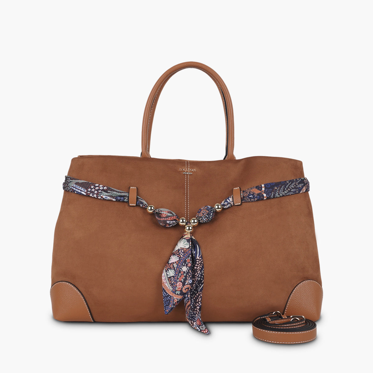 Grand sac shopper camel Shirley