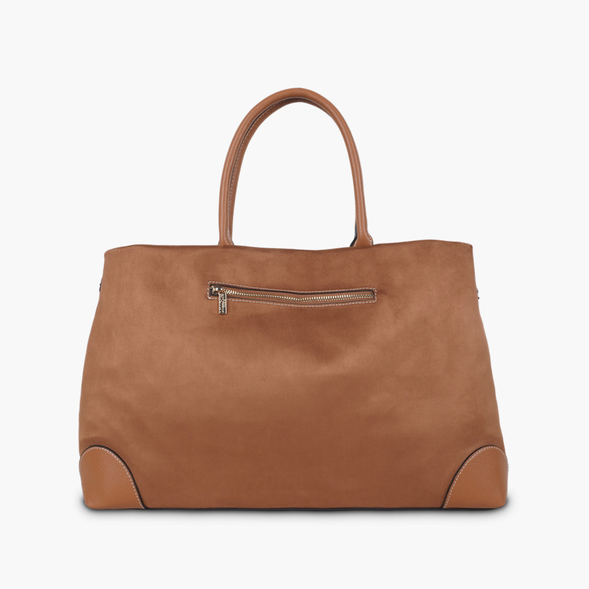 Grand sac shopper camel Shirley
