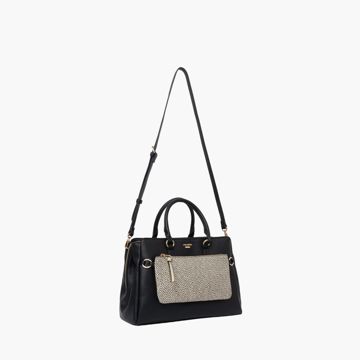 Grand sac shopper noir Severina