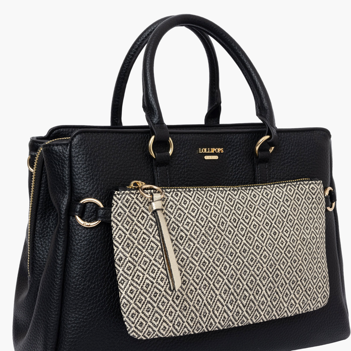 Grand sac shopper noir Severina